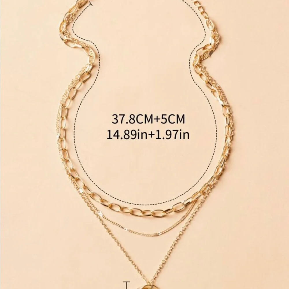 14k Gold filled “Anya” circle necklace . - Picture 3 of 3